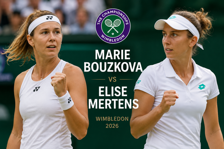 Marie Bouzkova vs Elise Mertens Wimbledon