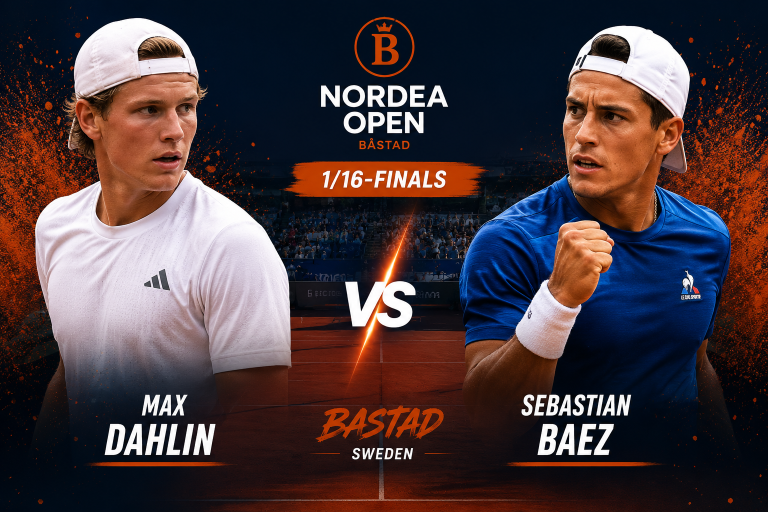 Max Dahlin vs Sebastian Baez Bastad