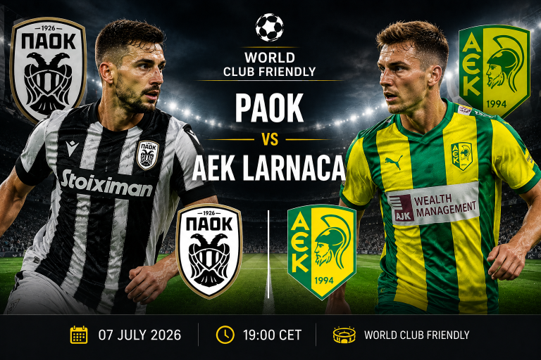 PAOK vs AEK Larnaca World Club Friendly