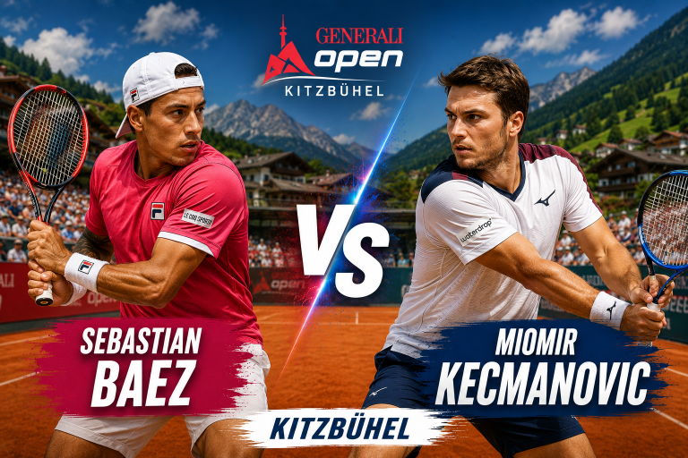 Sebastian Baez vs Miomir Kecmanovic Kitzbuhel Prediction