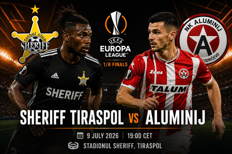 Sheriff Tiraspol vs Aluminij Europa League