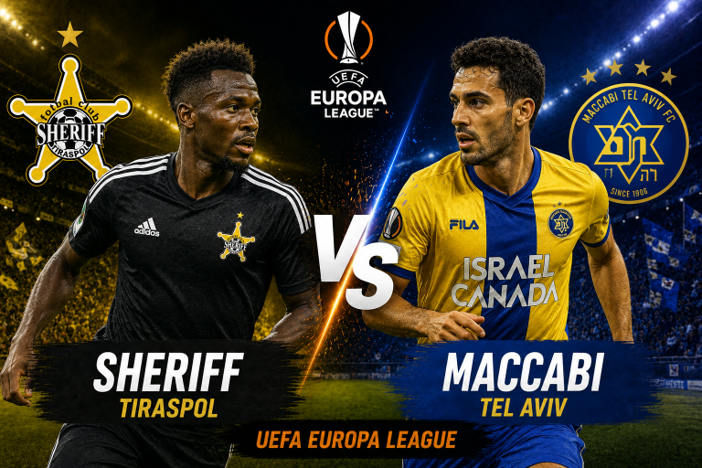 Sheriff Tiraspol vs Maccabi Tel Aviv UEFA Europa League Prediction