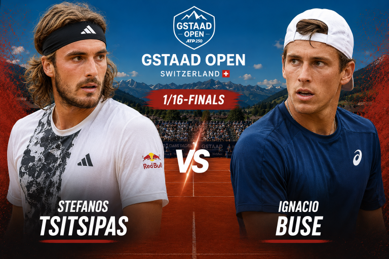 Stefanos Tsitsipas vs Ignacio Buse Gstaad