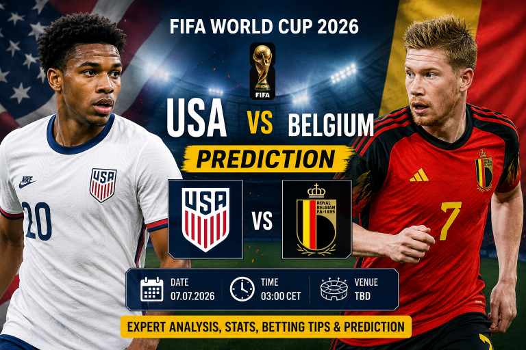 USA vs Belgium Prediction FIFA World Cup 2026