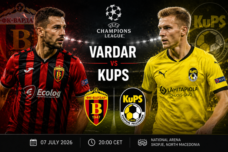 Vardar vs KuPS Champions League