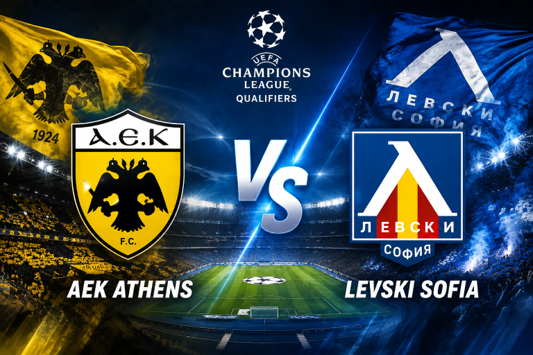 AEK Athens vs Levski Sofia Champions League Qualification Prediction