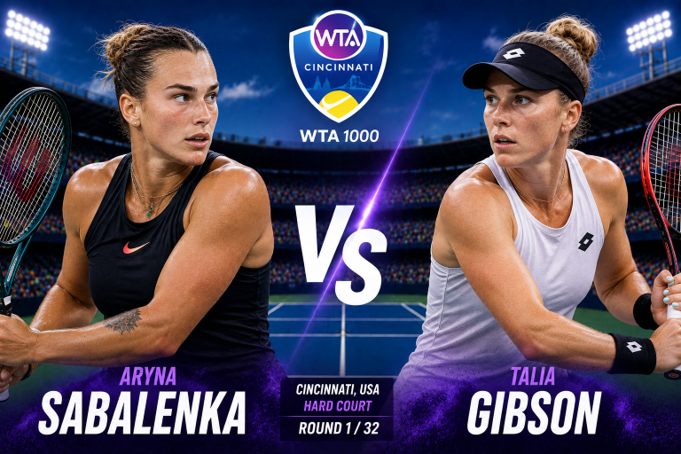 Aryna Sabalenka vs Talia Gibson WTA Cincinnati Prediction
