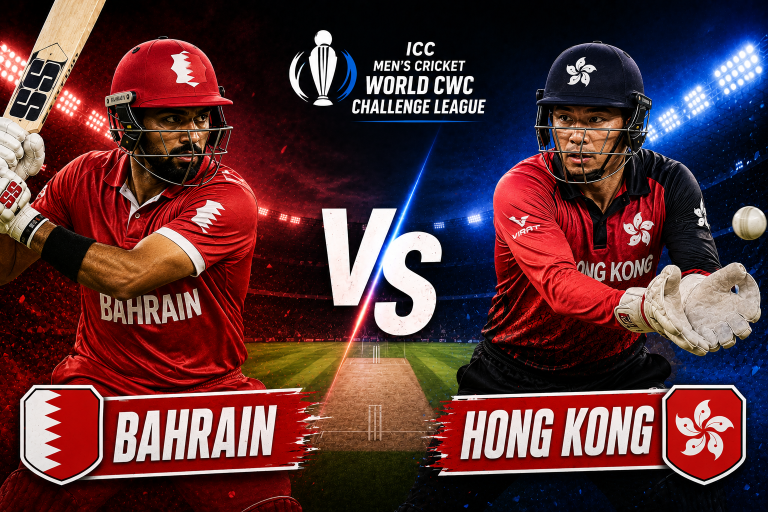 Bahrain vs Hong Kong World CWC Challenge League Prediction