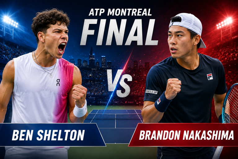 Ben Shelton vs Brandon Nakashima ATP Montreal Final Prediction
