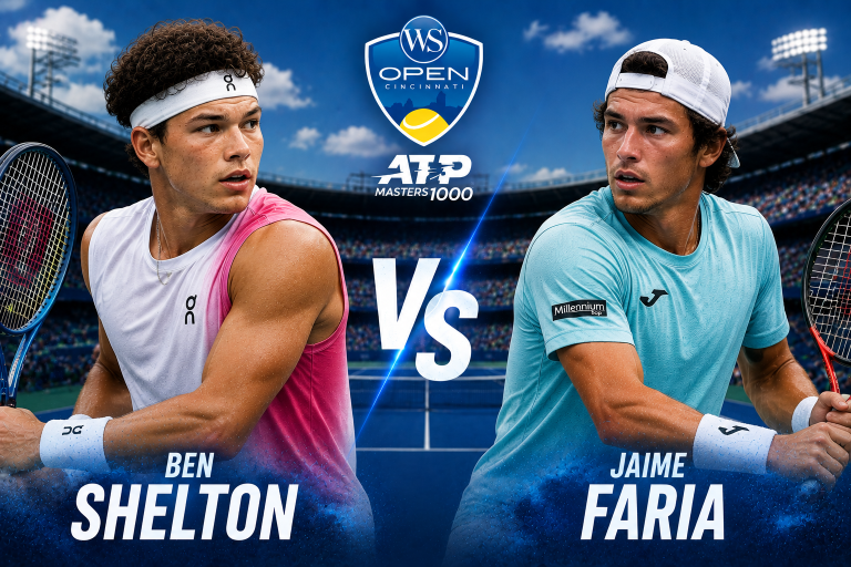 Ben Shelton vs Jaime Faria ATP Cincinnati Prediction
