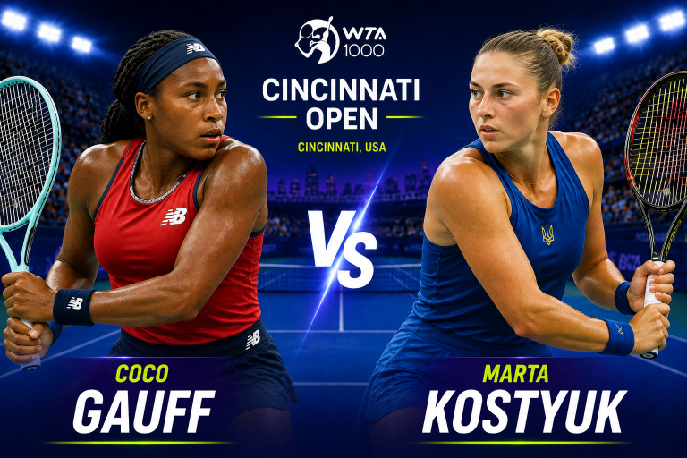 Coco Gauff vs Marta Kostyuk WTA Cincinnati Prediction