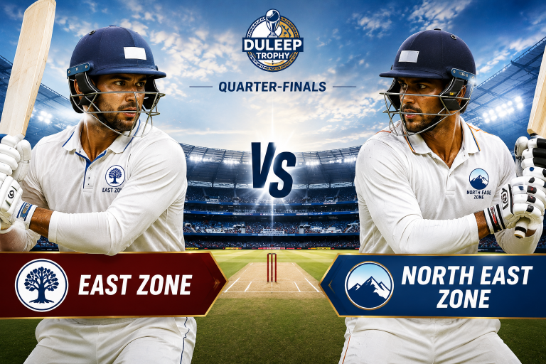 East Zone vs North East Zone India Duleep Trophy Quarter-finals Prediction