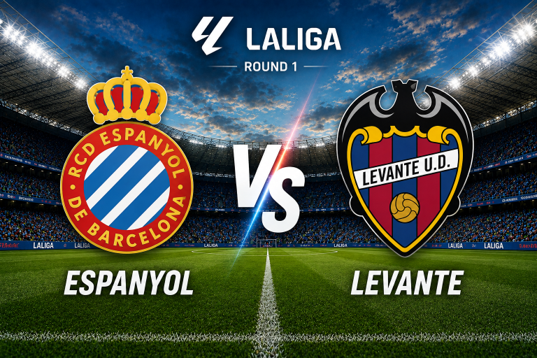 Espanyol vs Levante LaLiga Round 1 Prediction
