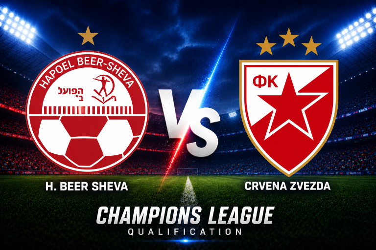 H. Beer Sheva vs Crvena zvezda Europe Champions League Qualification Prediction