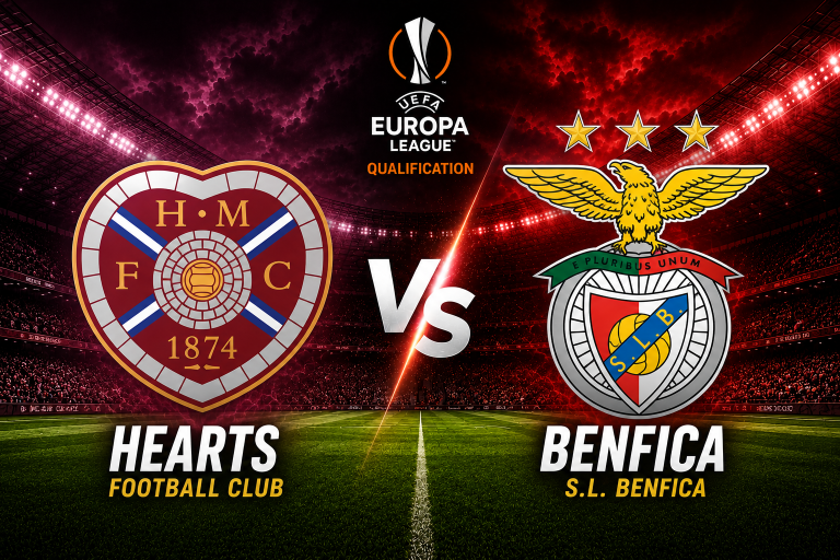 Hearts vs Benfica Europa League Qualification Prediction