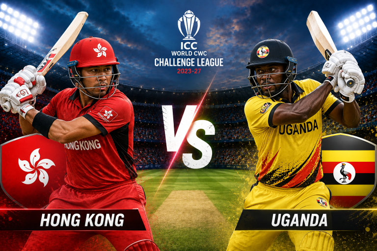 Hong Kong vs Uganda World CWC Challenge League Prediction