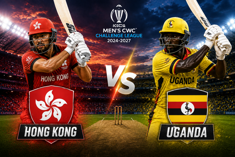 Hong Kong vs Uganda World CWC Challenge League Prediction