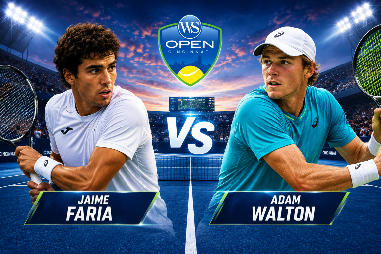 Jaime Faria vs Adam Walton ATP Cincinnati Prediction