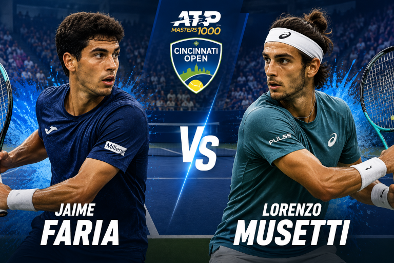 Jaime Faria vs Lorenzo Musetti ATP Cincinnati Prediction