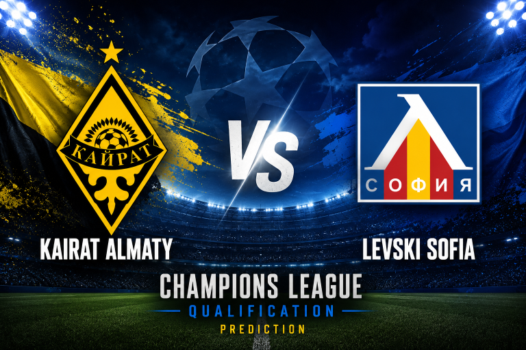 Kairat Almaty vs Levski Sofia Champions League Qualification Prediction