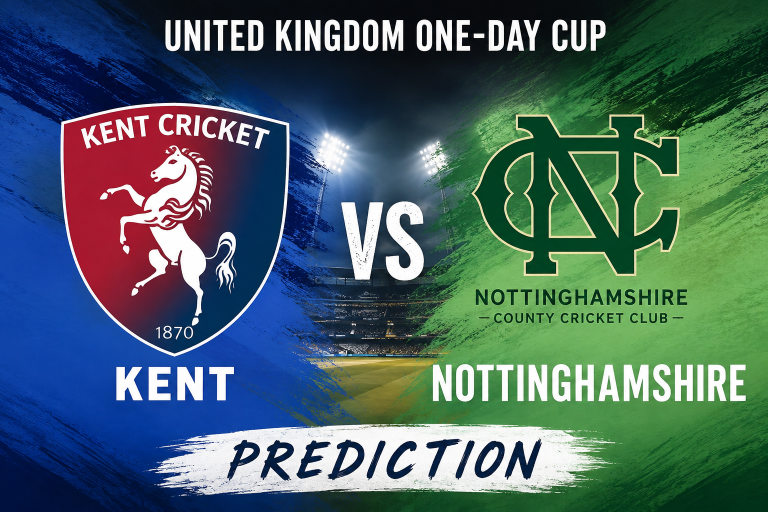 Kent vs Nottinghamshire United Kingdom One-Day Cup Prediction