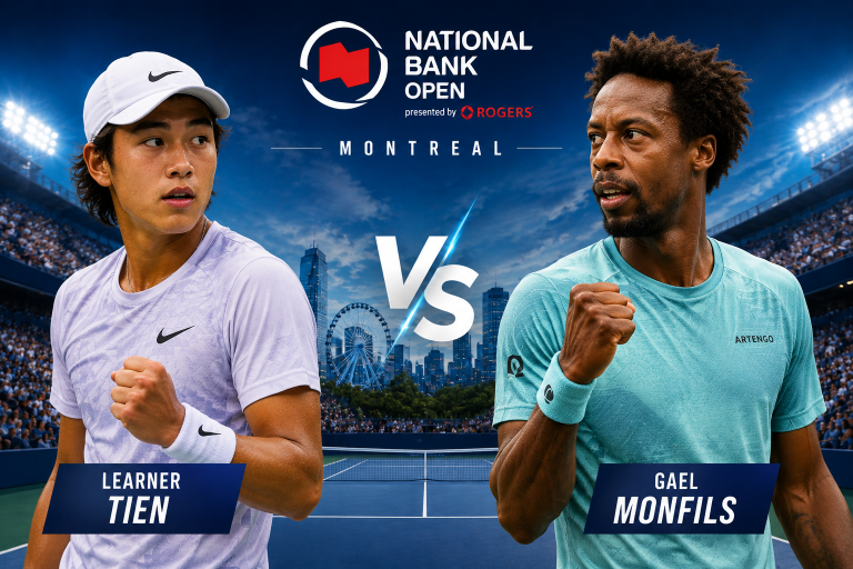 Learner Tien vs Gael Monfils ATP Montreal Prediction
