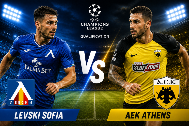 Levski Sofia vs AEK Athens Champions League Qualification Prediction