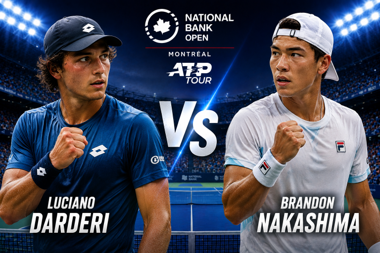 Luciano Darderi vs Brandon Nakashima ATP Montreal Prediction