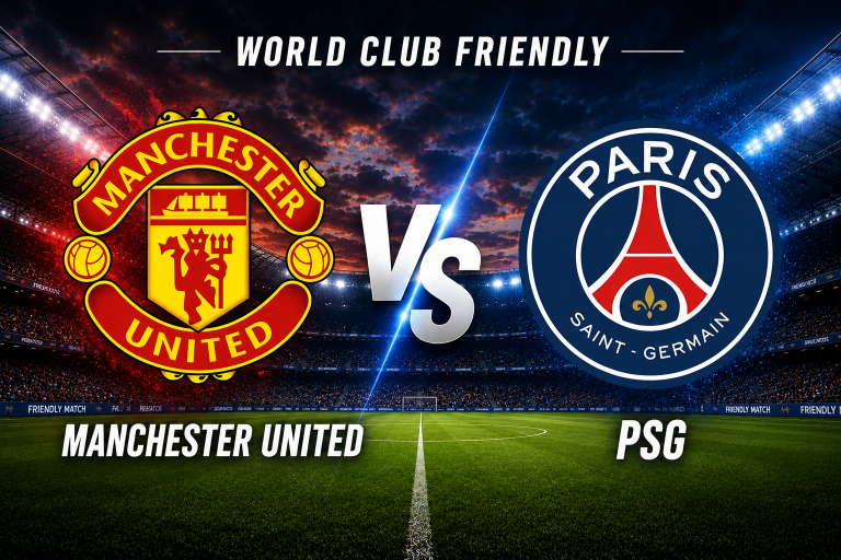 Manchester United vs PSG World Club Friendly Prediction