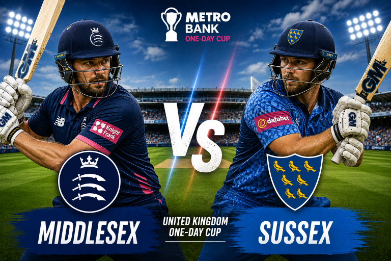 Middlesex vs Sussex United Kingdom One-Day Cup Prediction