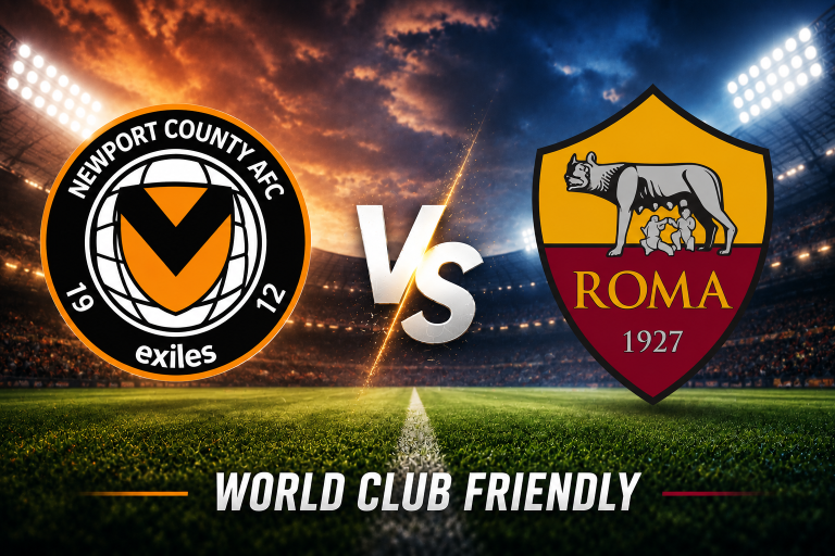 Newport vs AS Roma World Club Friendly Prediction