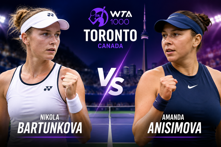 Nikola Bartunkova vs Amanda Anisimova WTA Toronto Prediction