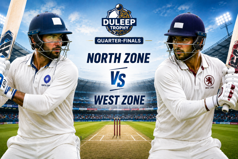 North Zone vs West Zone India Duleep Trophy Quarter-finals Predictio