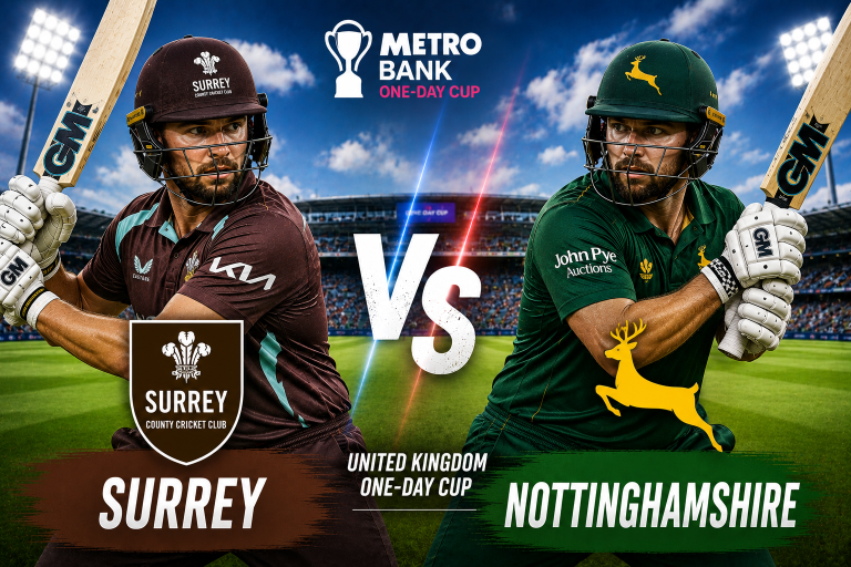 Surrey vs Nottinghamshire United Kingdom One-Day Cup Prediction
