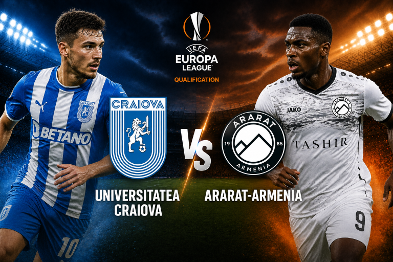 Universitatea Craiova vs Ararat-Armenia Europa League Qualification Prediction