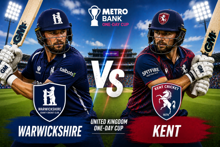 Warwickshire vs Kent United Kingdom One-Day Cup Prediction