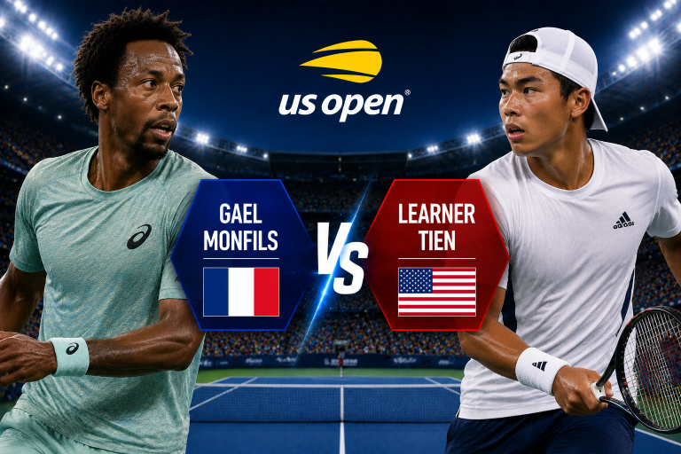 Gael Monfils vs Learner Tien US Open Prediction