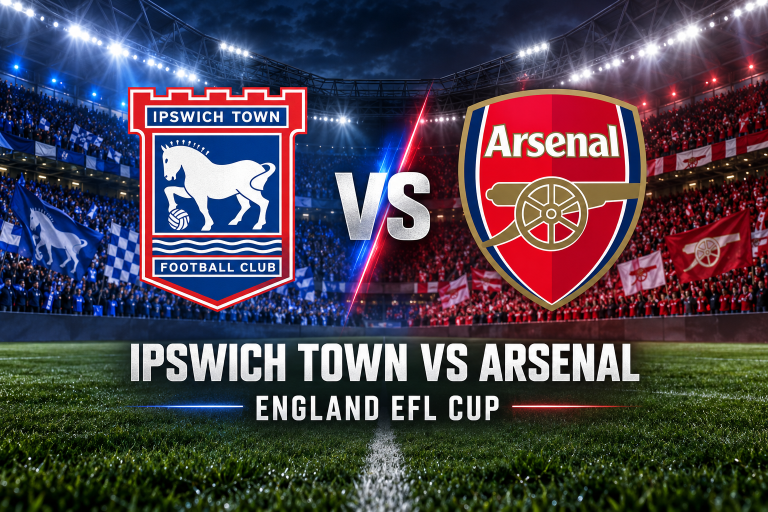 Ipswich Town vs Arsenal England EFL Cup Prediction