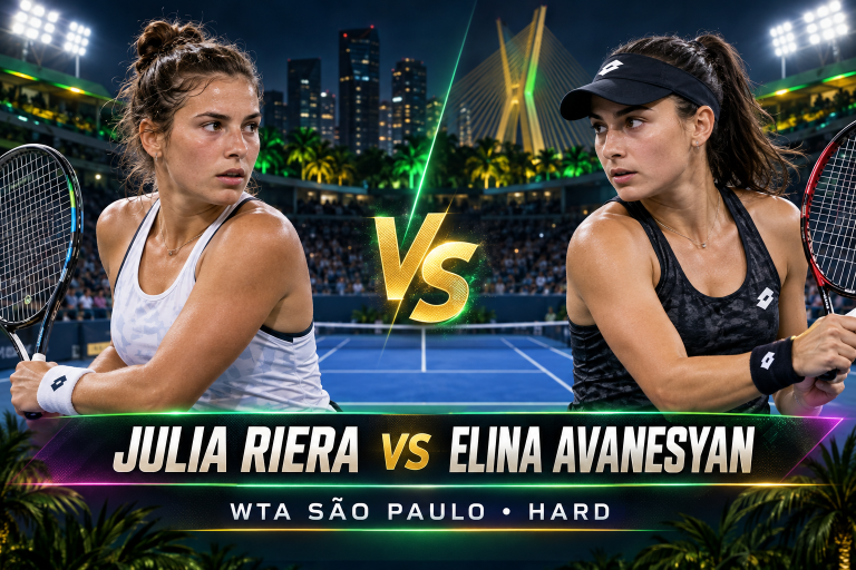 Julia Riera vs Elina Avanesyan, WTA São Paulo, Hard