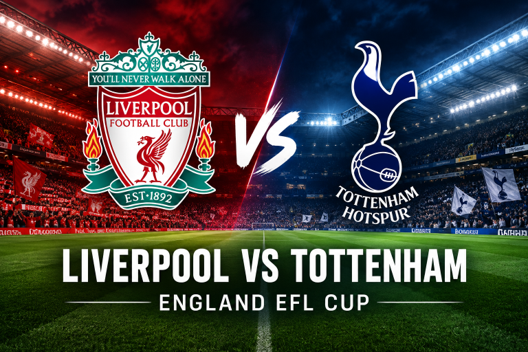 Liverpool vs Tottenham England EFL Cup Prediction