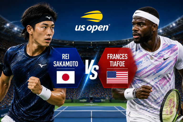 Rei Sakamoto vs Frances Tiafoe US Open Prediction